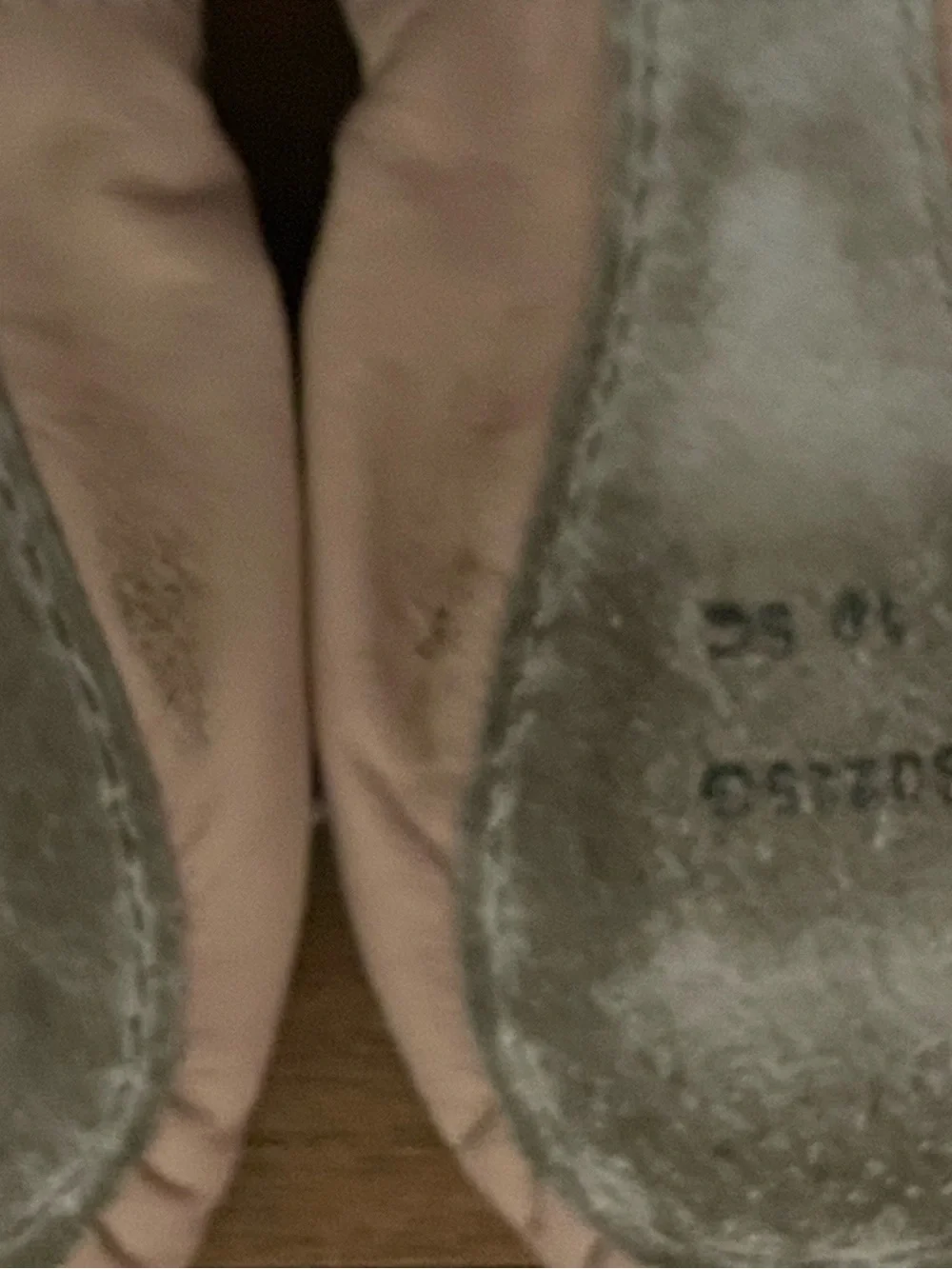 Girls' Light Pink Ballet Flats with Elastic Strap Sz. 10.5 girls